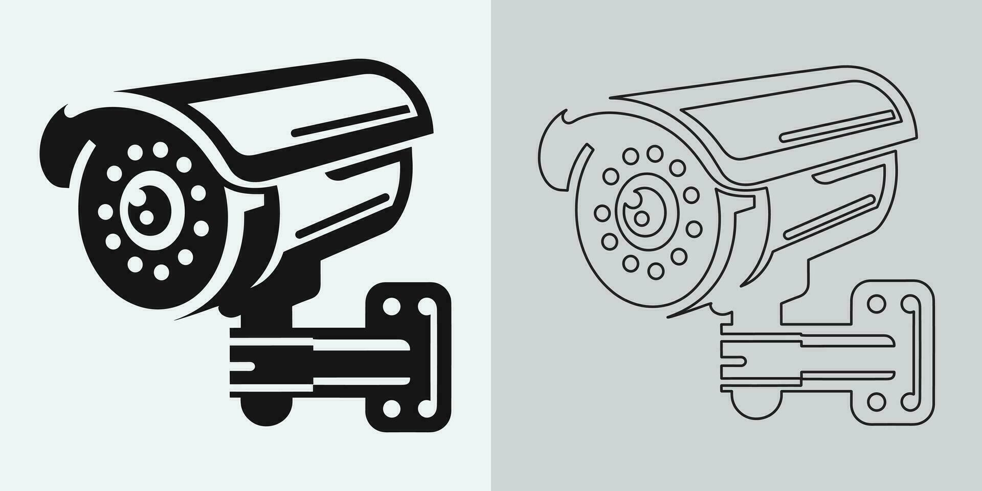 einstellen von Sicherheit oder Überwachung Kamera Symbole. cctv Kamera Symbol, Vektor Grafik. kabellos Sicherheit Kamera Symbol. schwarz Symbol Illustration zum cctv Kamera isoliert auf Weiß Hintergrund