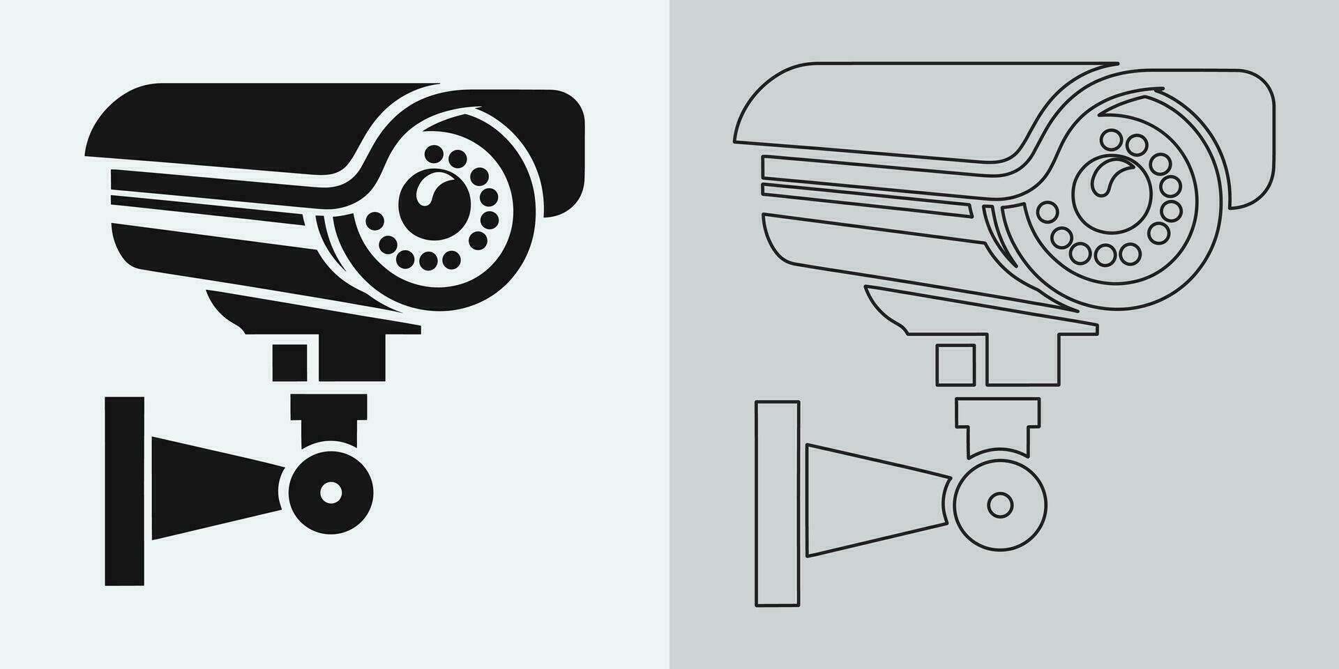 einstellen von Sicherheit oder Überwachung Kamera Symbole. cctv Kamera Symbol, Vektor Grafik. kabellos Sicherheit Kamera Symbol. schwarz Symbol Illustration zum cctv Kamera isoliert auf Weiß Hintergrund