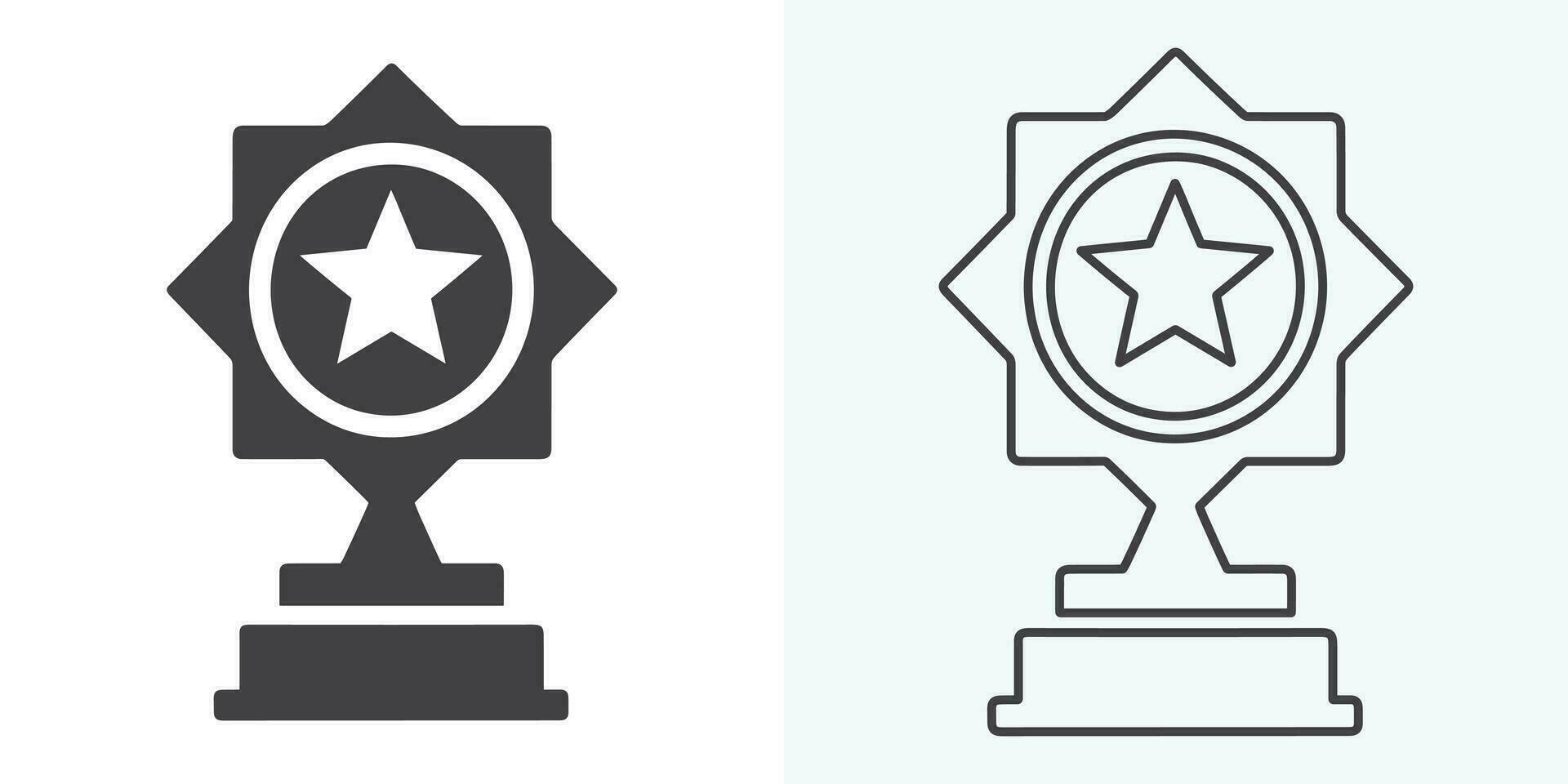 Gewinner Trophäe Symbol Vektor, Symbol von Sieg Fall. Trophäe Symbol im modisch eben Stil. Trophäe Symbol. Fachmann, Pixel perfekt Symbole optimiert zum beide groß und klein Auflösungen. vektor