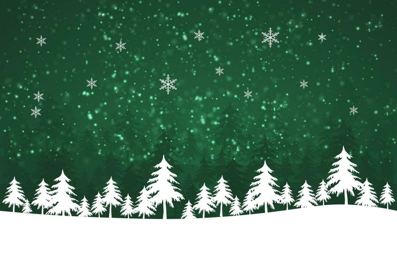 Semester vinter- grön bakgrund för glad jul vektor