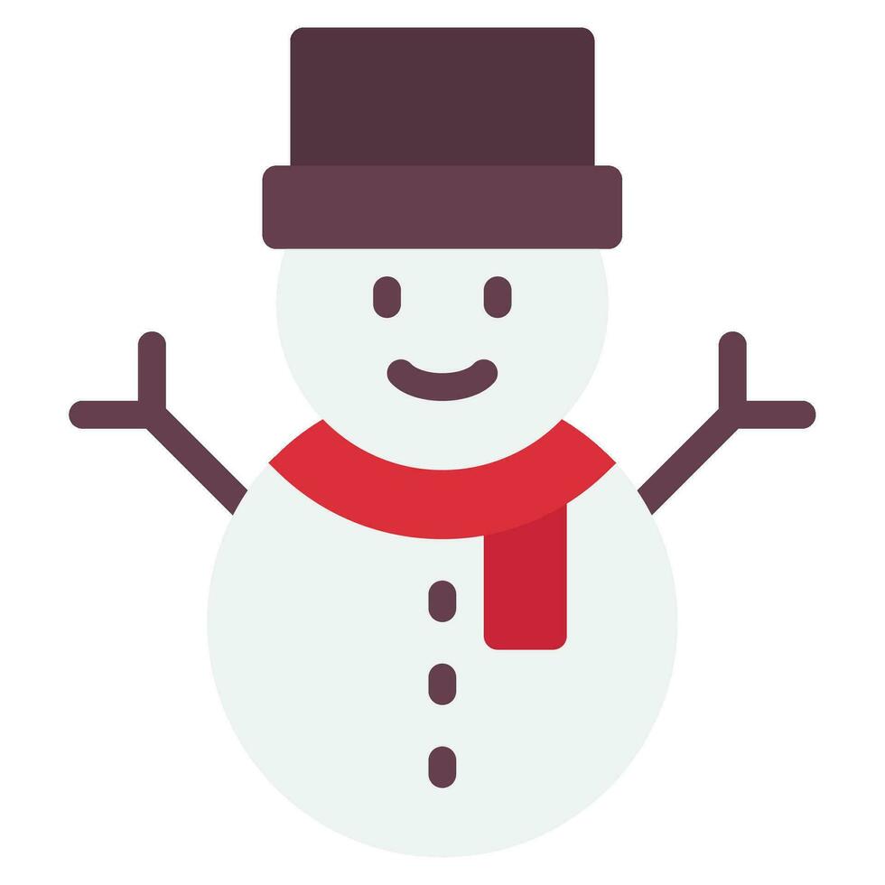 Schneemann Illustration Symbole zum Netz, Anwendung, Infografik, usw vektor