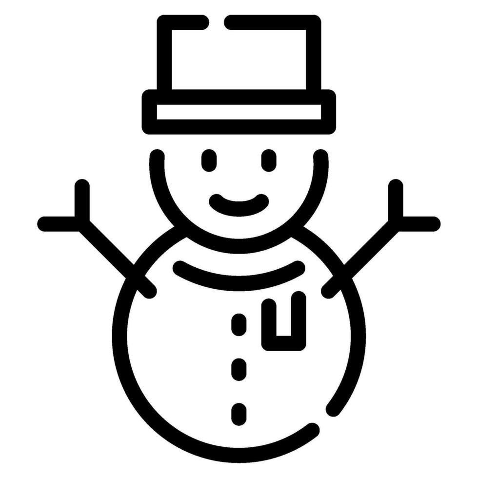 Schneemann Illustration Symbole zum Netz, Anwendung, Infografik, usw vektor