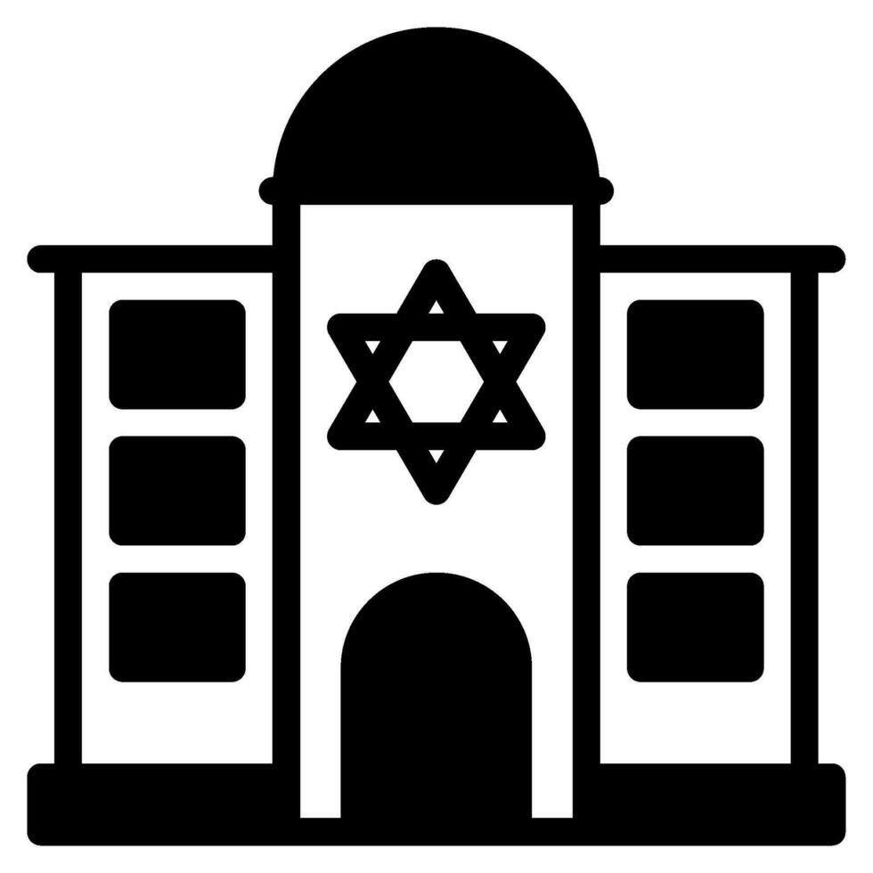 Synagoge Illustration Symbole zum Netz, Anwendung, Infografik, usw vektor