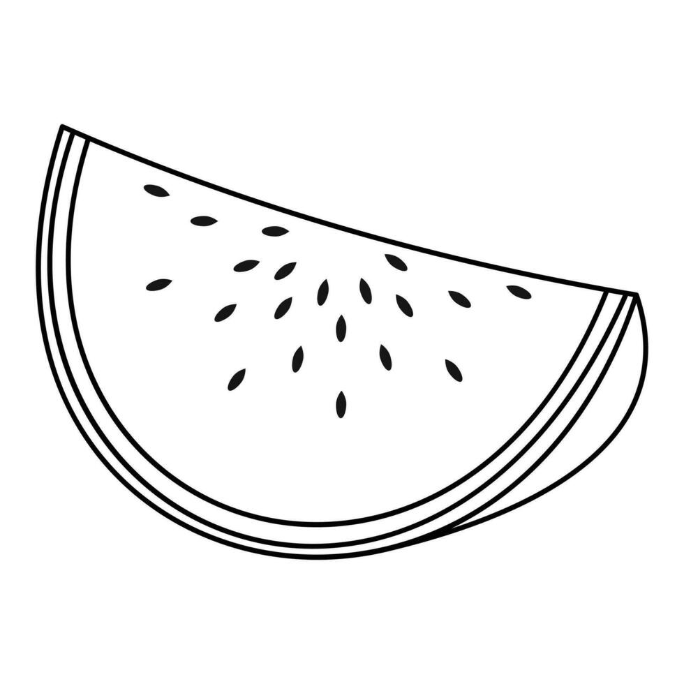 vattenmelon palestina symbol för fredlig Land . grön, vit, röd, svart. färsk vattenmelon frukt vektor