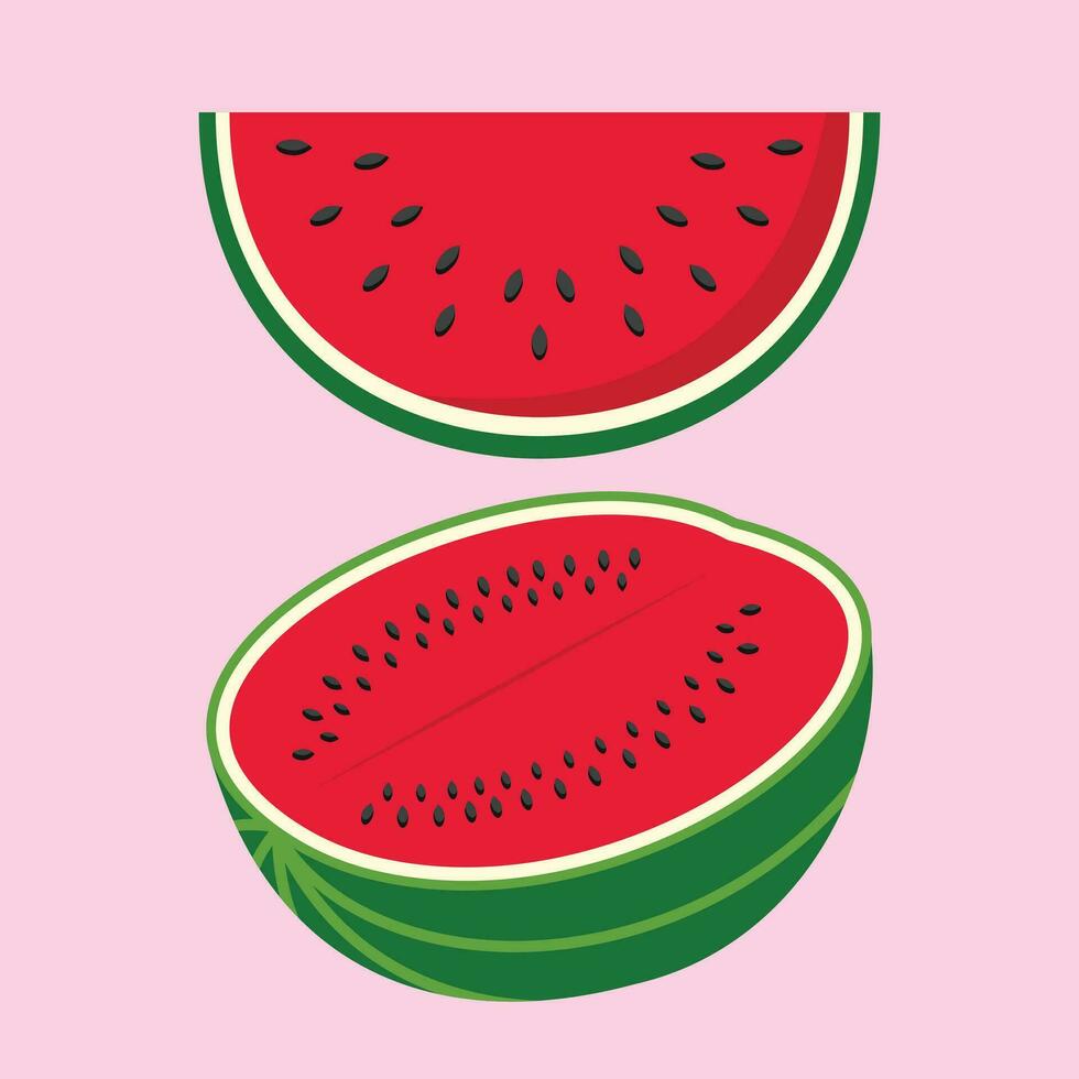 vattenmelon palestina symbol för fredlig Land . grön, vit, röd, svart. färsk vattenmelon frukt vektor