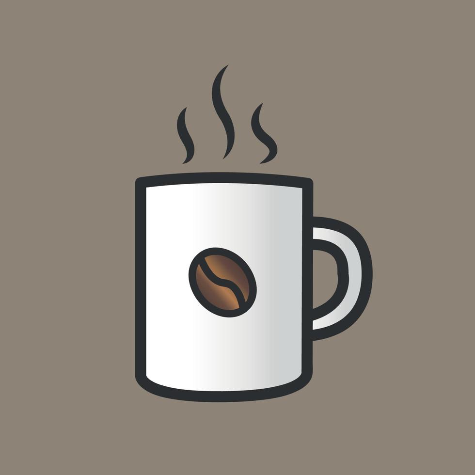 Tasse heißen Kaffee-Vektor-Illustration vektor