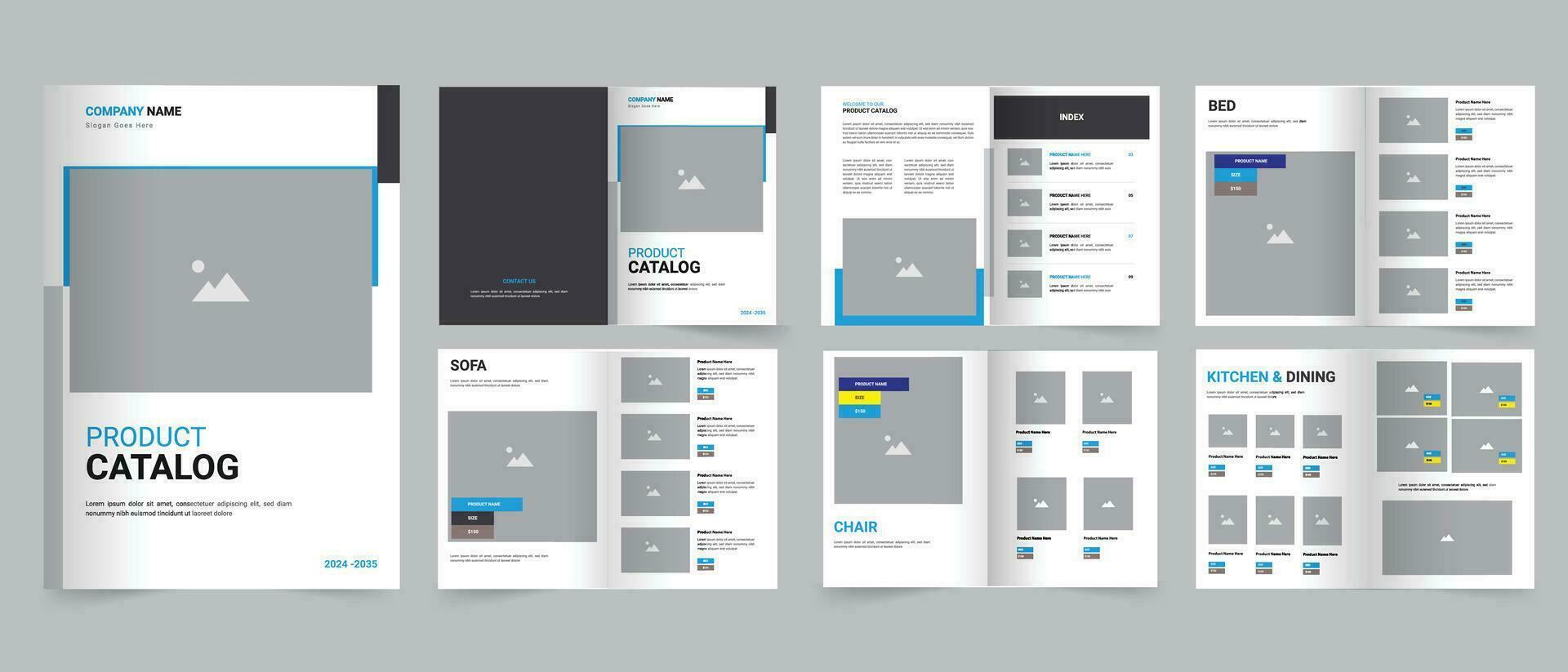 Katalog Vorlage Design, a4 Produkt Katalog vektor