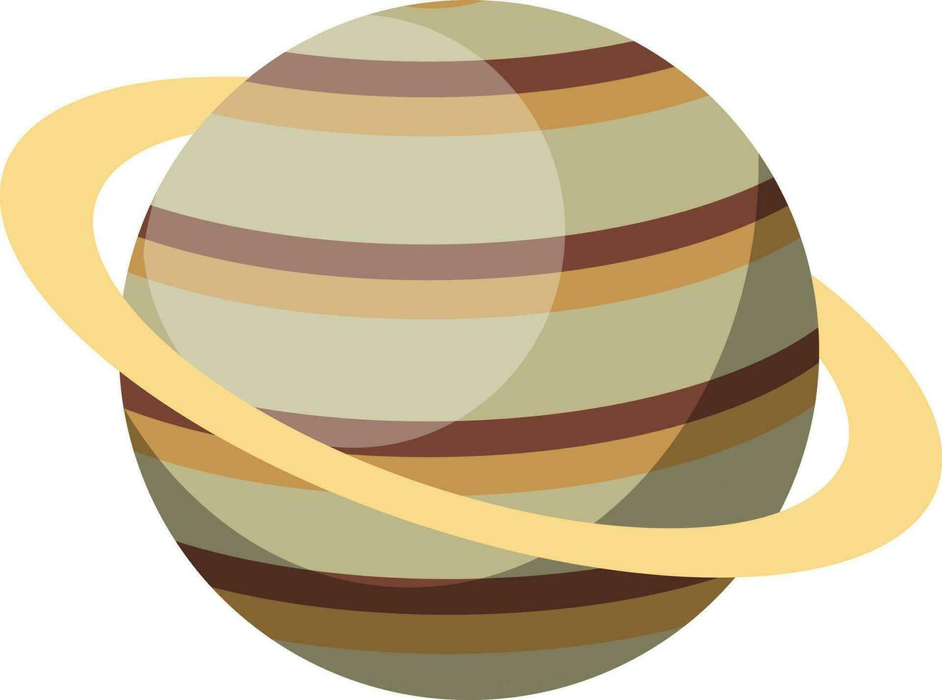einfach Saturn Design Vektor Illustration auf Weiß Hintergrund.