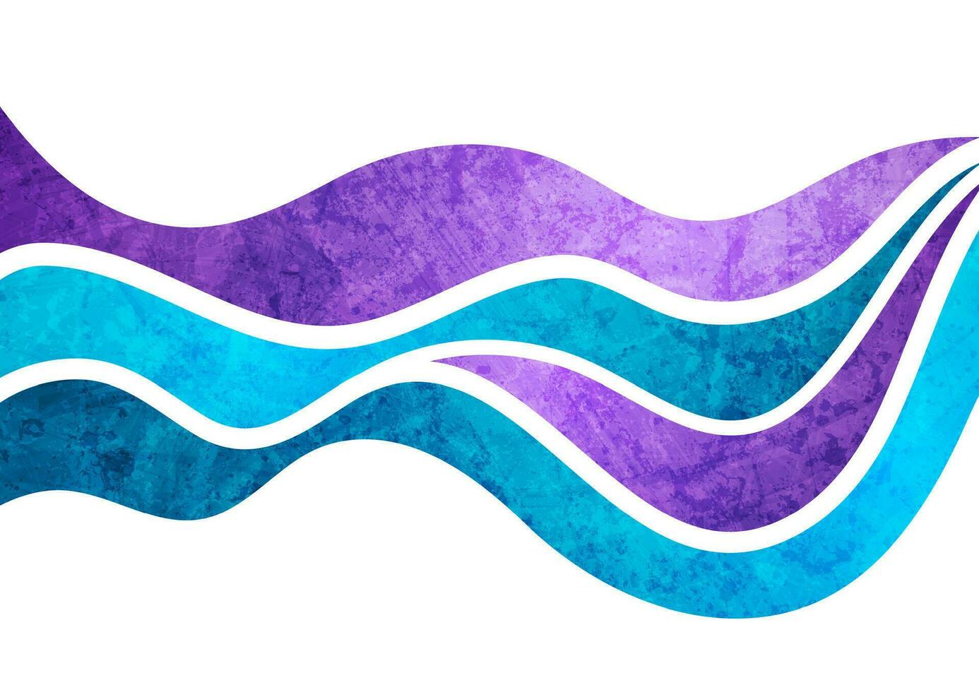 Blau lila Grunge Wellen abstrakt Hintergrund vektor