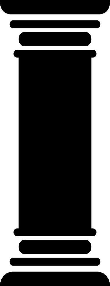 Säule griechisch Symbol Gerechtigkeit Symbol Säule Schablone Vektor Illustration