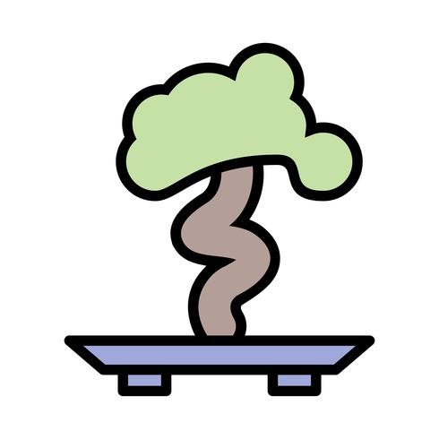 Bonsai-Vektor-Symbol vektor