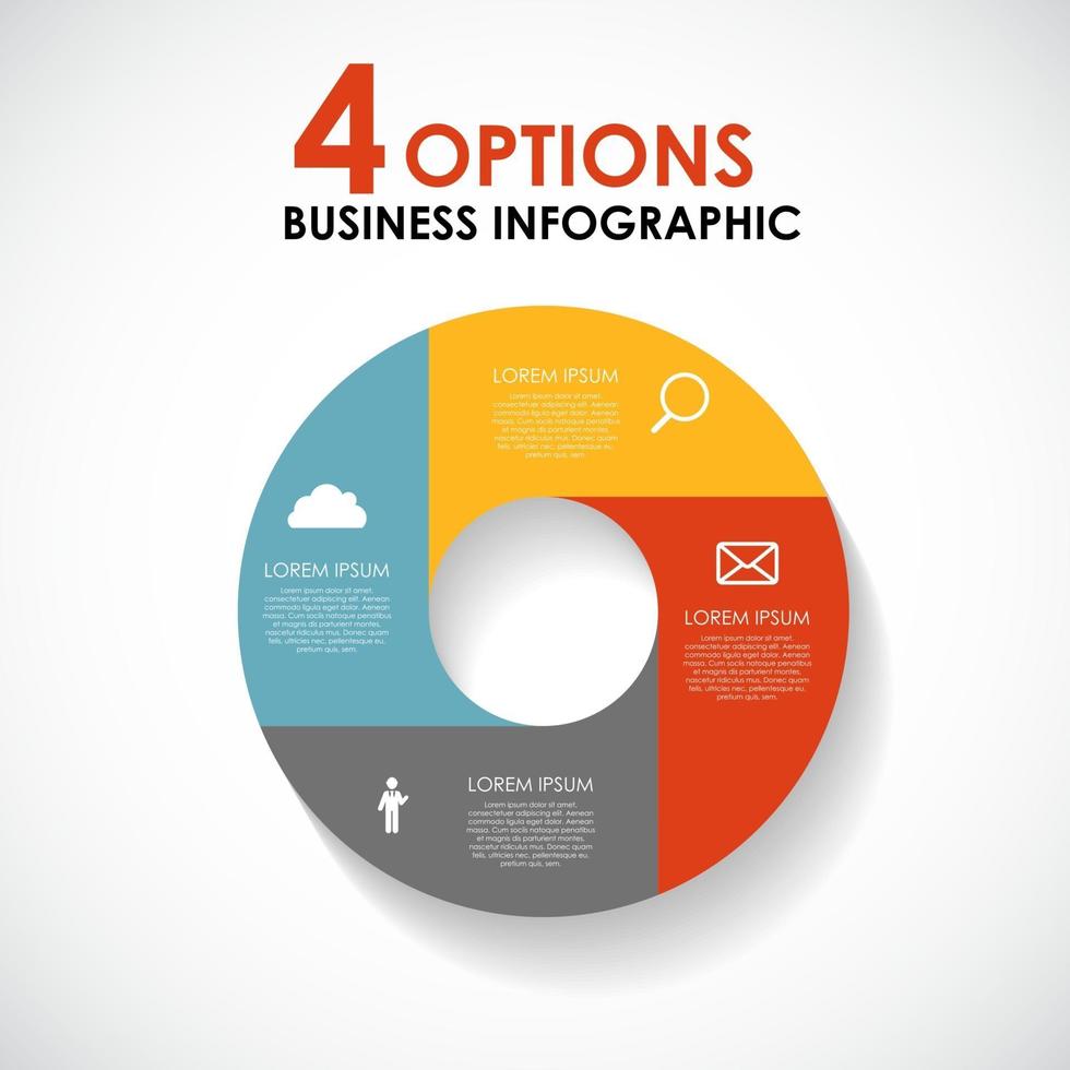 Infografik-Vorlagen für Business-Vektor-Illustration. vektor