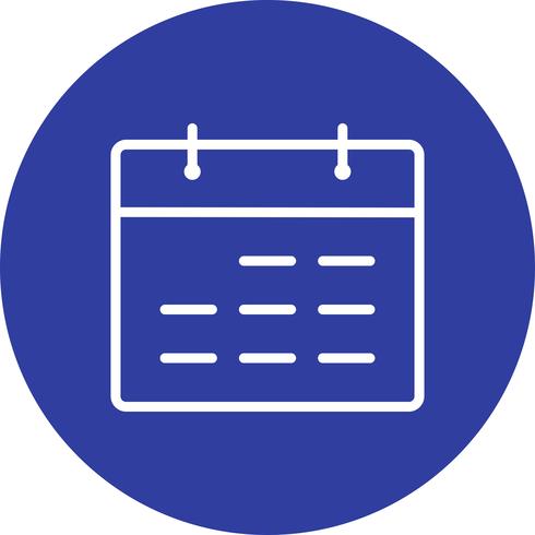 Kalender-Vektor-Symbol vektor