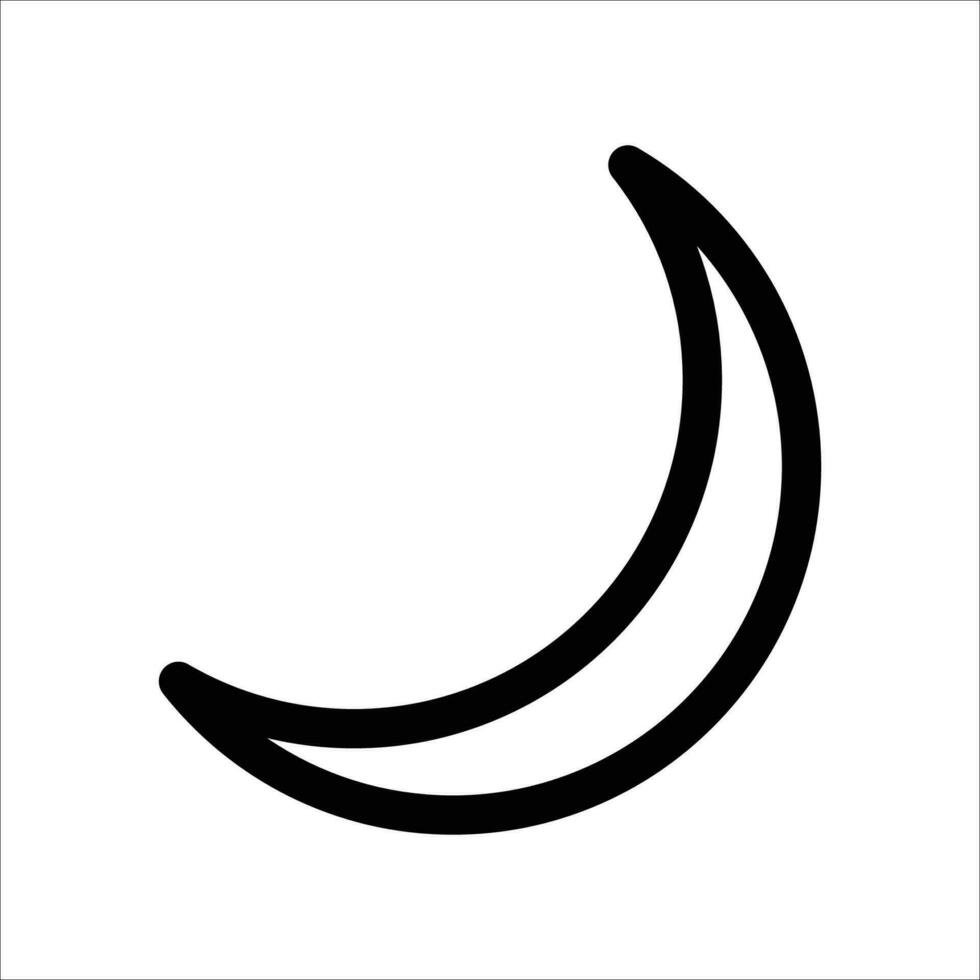 Mond Wetter Symbol Design vektor