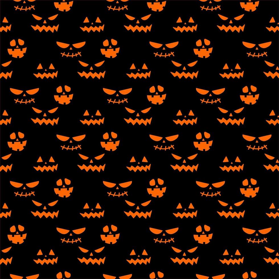 sömlöst upprepande mönster med halloween symboler. silhuetter vektor