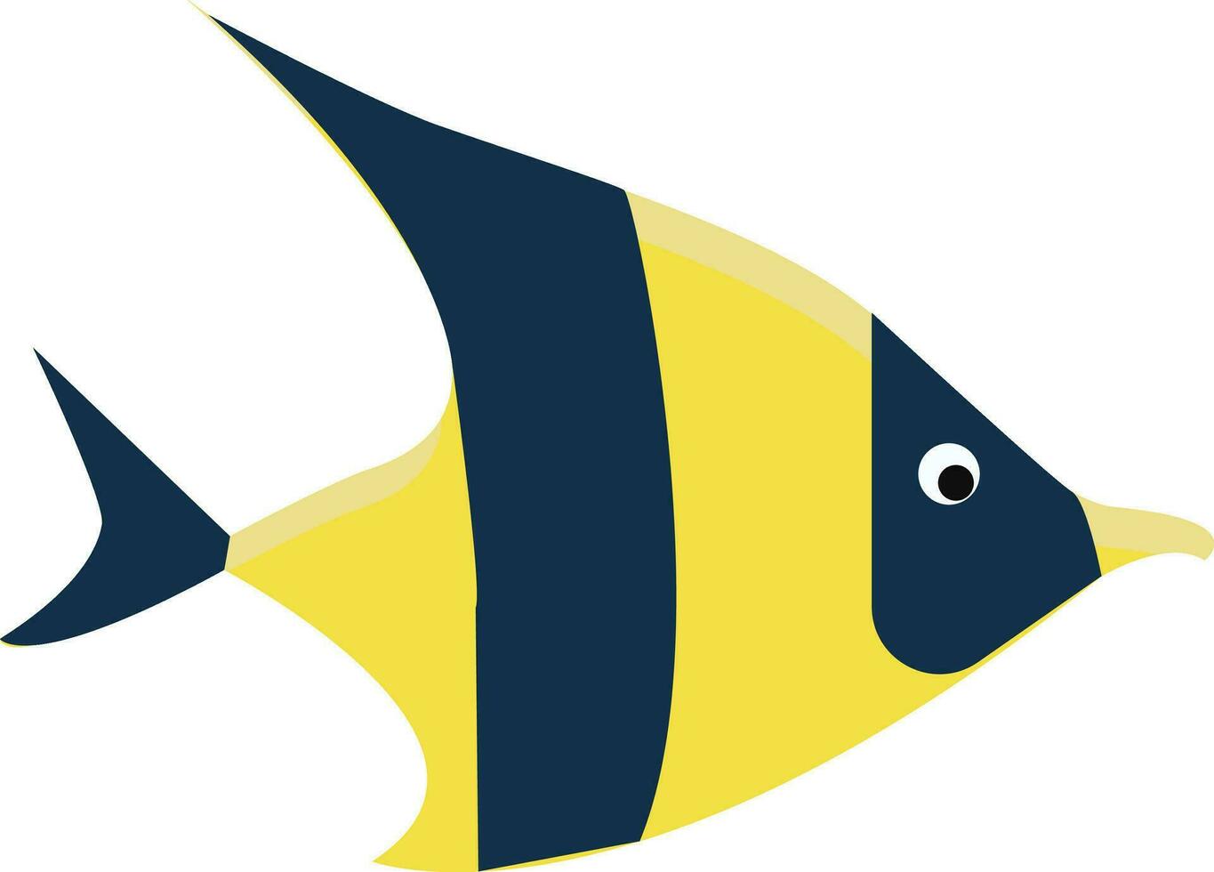 Clip Art von ein klein unter Wasser bunt Fisch allgemein gesehen im Aquarium Vektor Farbe Zeichnung oder Illustration