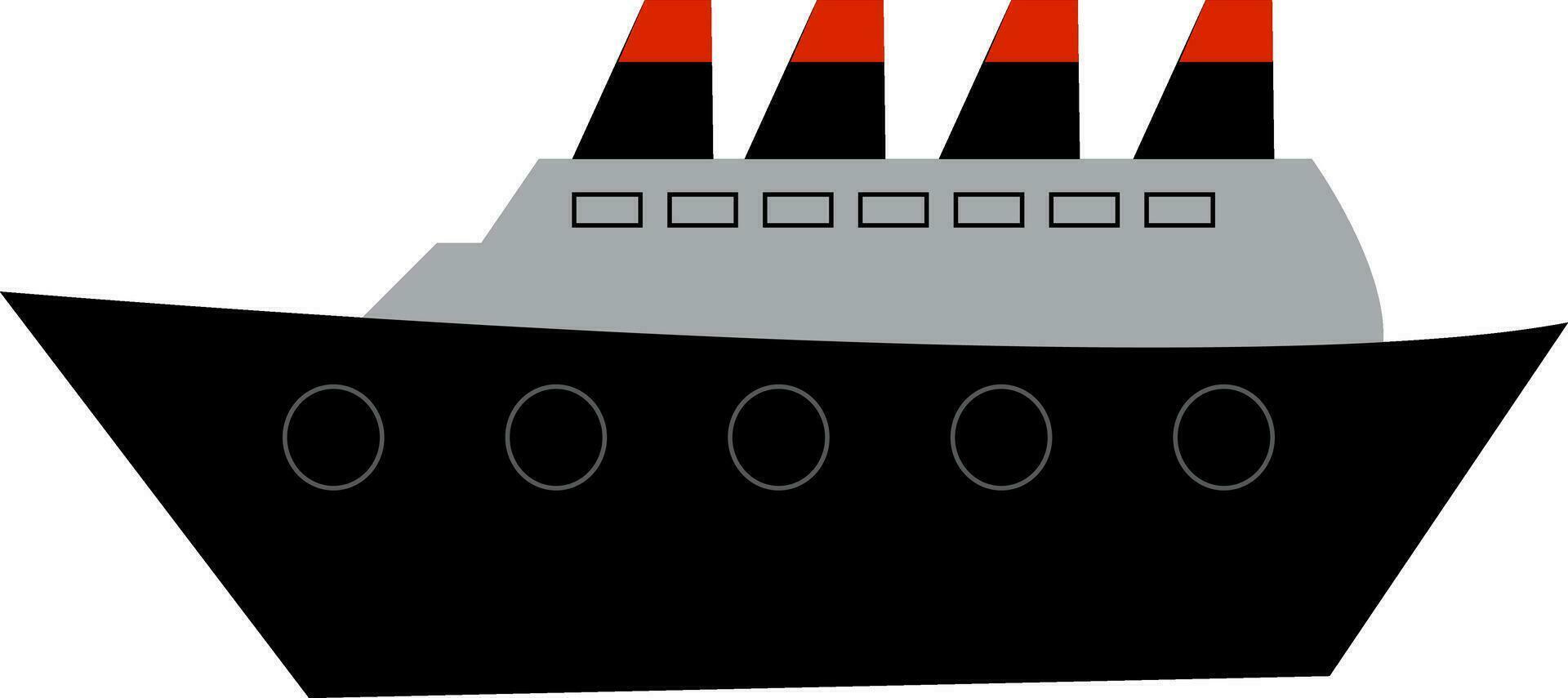 Titanic Schiff auf ist Mädchen Reise Vektor oder Farbe Illustration