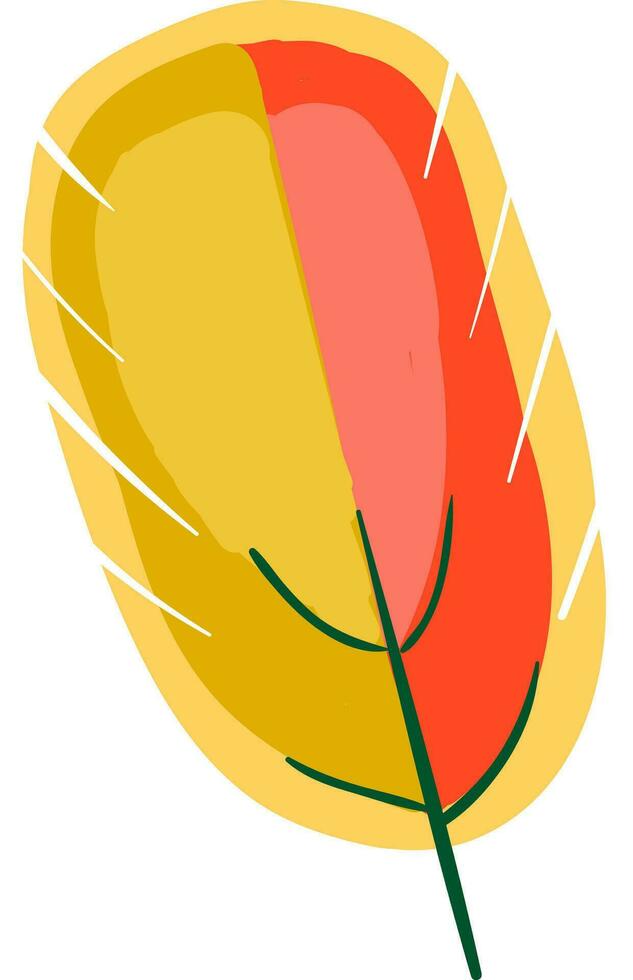 oval form färgrik fjäder vektor eller Färg illustration