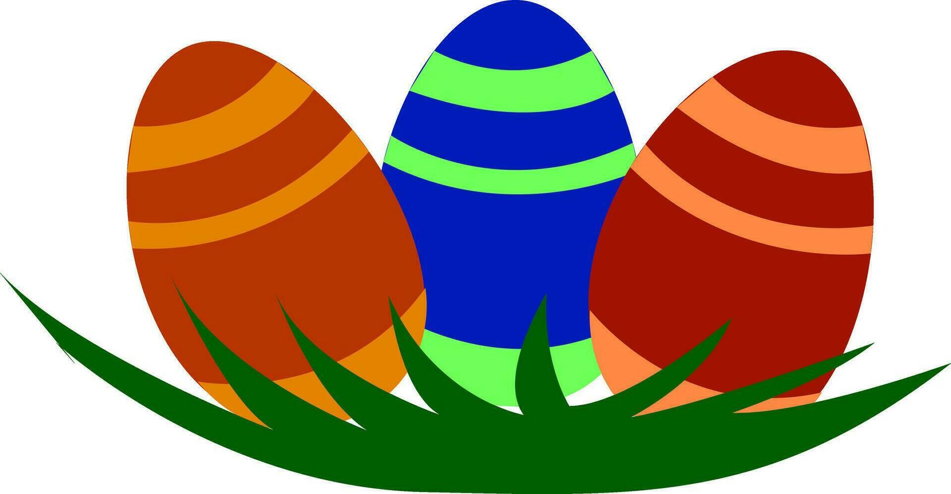 påsk ägg dekoration vektor eller Färg illustration