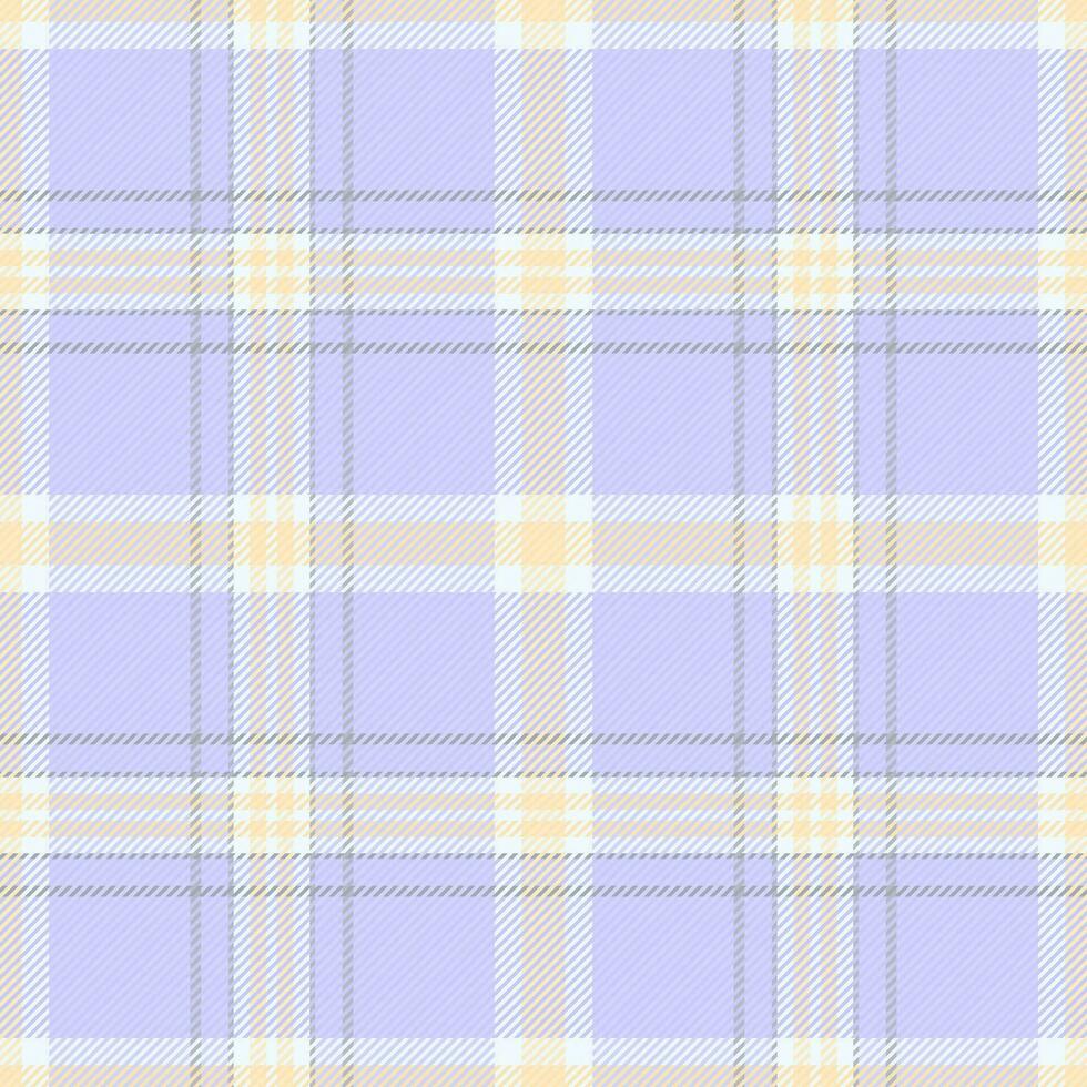 Stoff Muster Textur von Textil- nahtlos prüfen mit ein Plaid Tartan Hintergrund Vektor. vektor