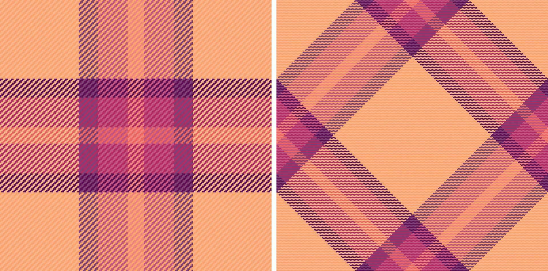 mönster tartan tyg av kolla upp textur textil- med en vektor sömlös bakgrund pläd.