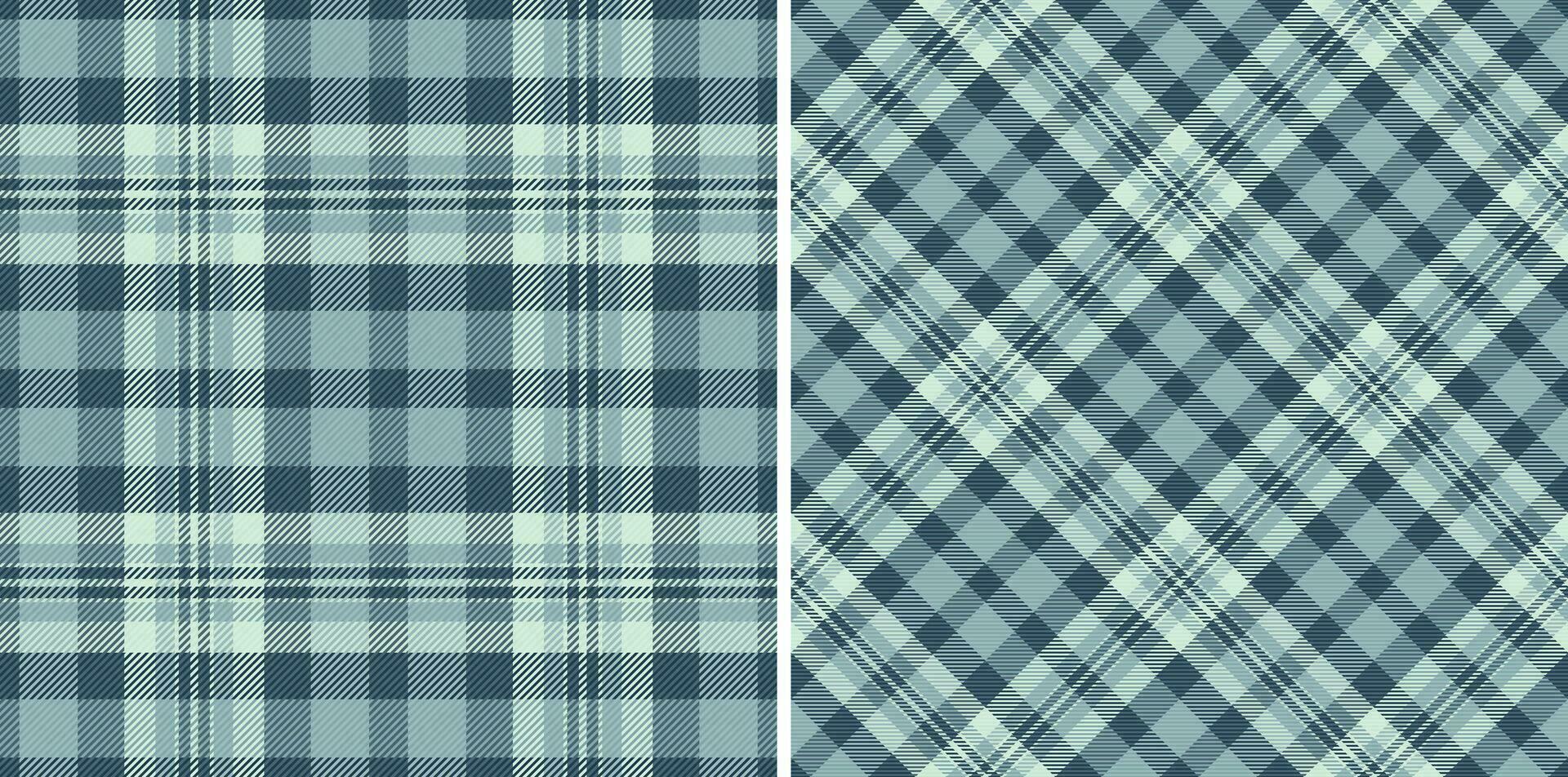 Stoff Plaid nahtlos von Hintergrund Tartan Muster mit ein prüfen Vektor Textur Textil.