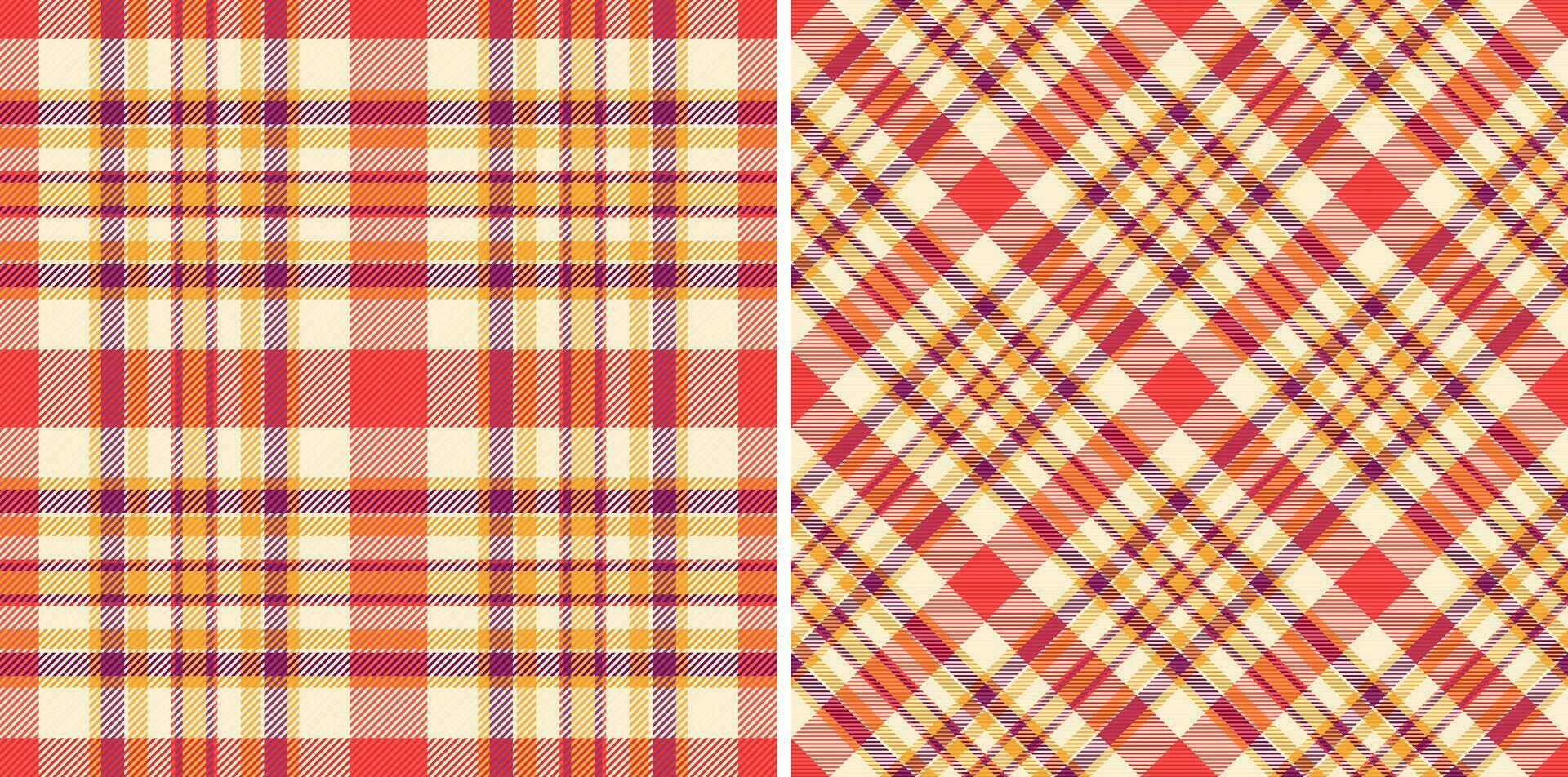 Tartan Textur Hintergrund von Plaid Muster prüfen mit ein Textil- nahtlos Vektor Stoff.