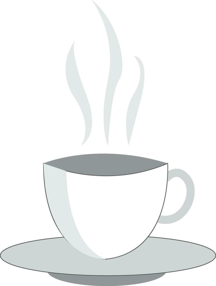 en vit kopp av varm dryck vektor eller Färg illustration