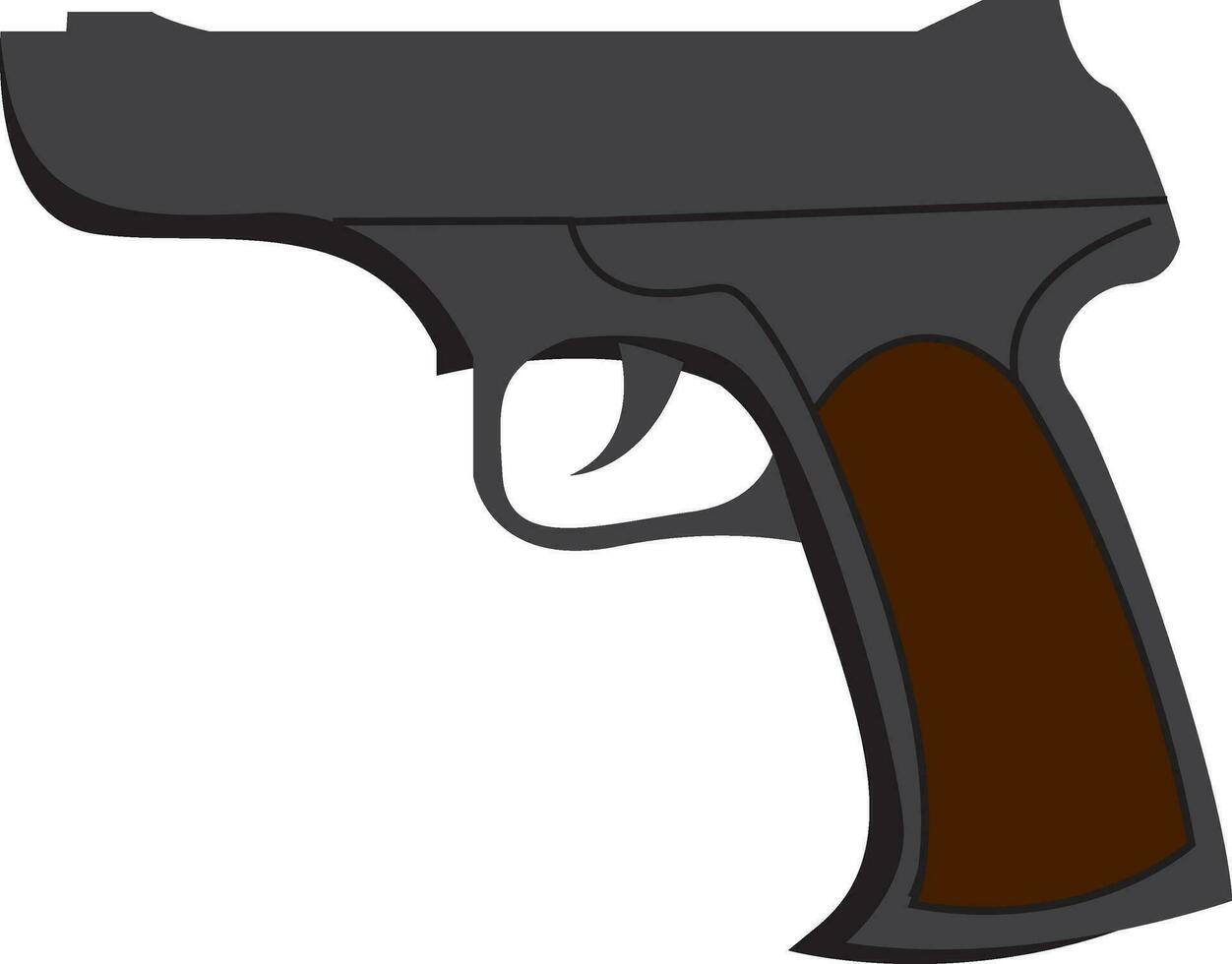 en pistol brand ärm vektor eller Färg illustration