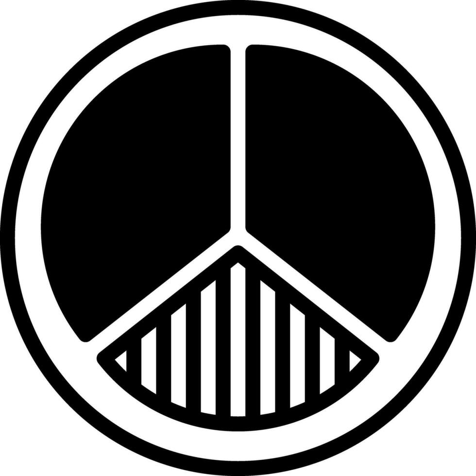 solide Symbol zum Fraktion vektor