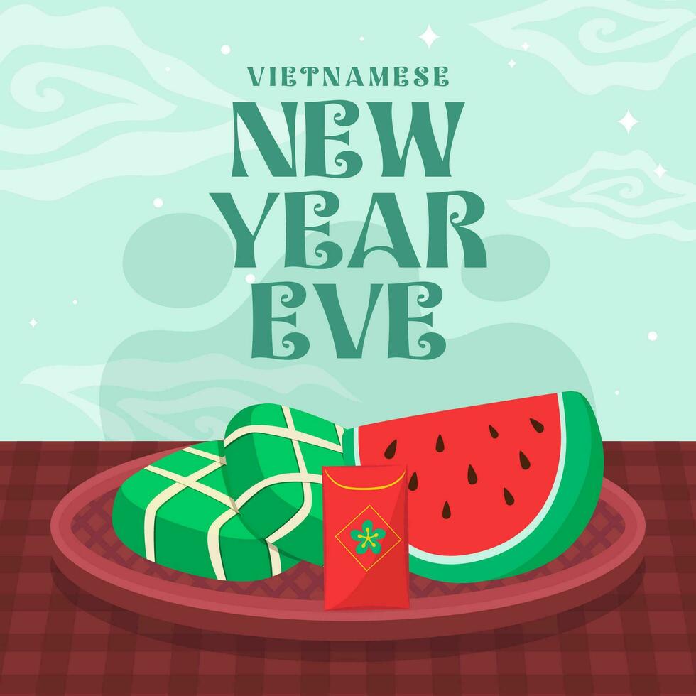 Vietnamesisch Neu Jahre . das Tag von Vietnam Illustration Vektor Hintergrund. Vektor eps 10