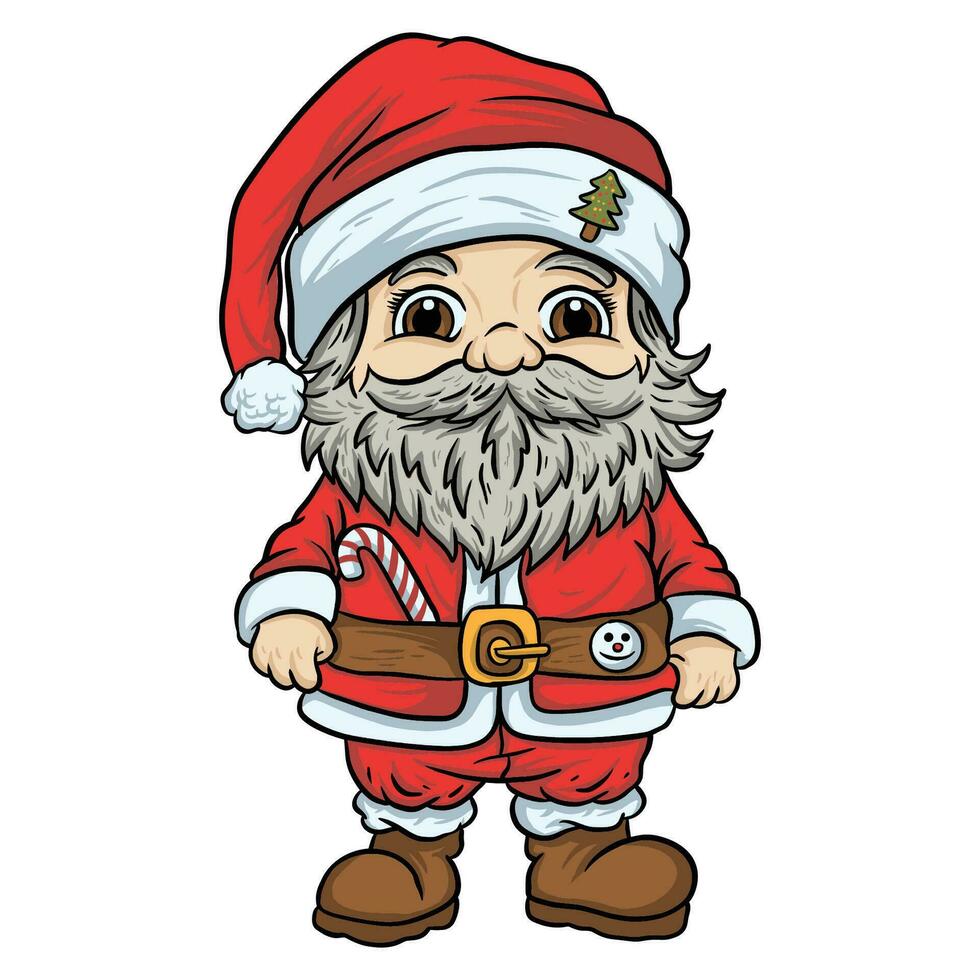 süß Santa claus zwei , gut zum Grafik Design Ressourcen. vektor