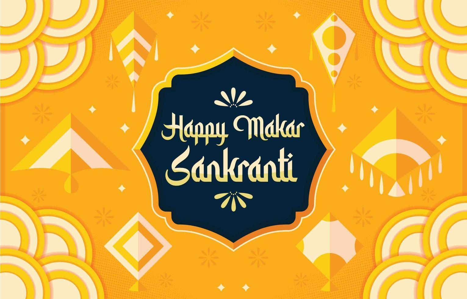 das Makar Sankranti-Festival vektor