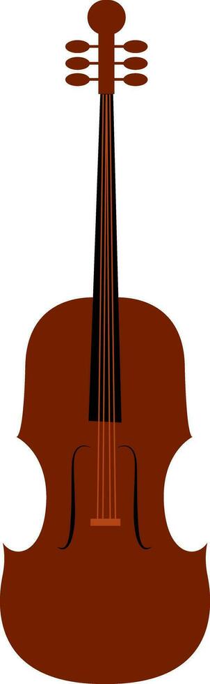 ClipArt av de musikalisk instrument, fiol, vektor eller Färg illustration