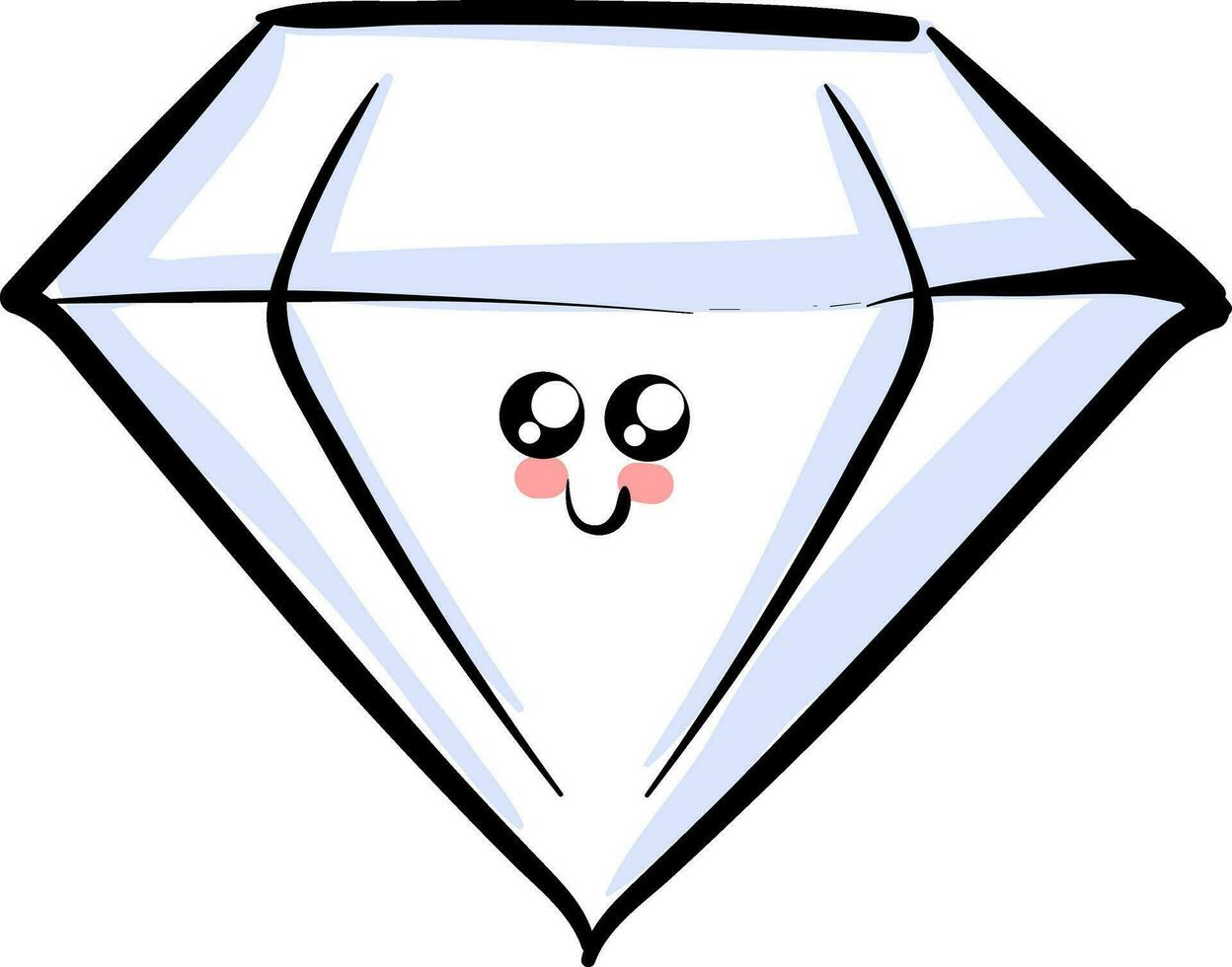 Fett Diamant , Vektor oder Farbe Illustration