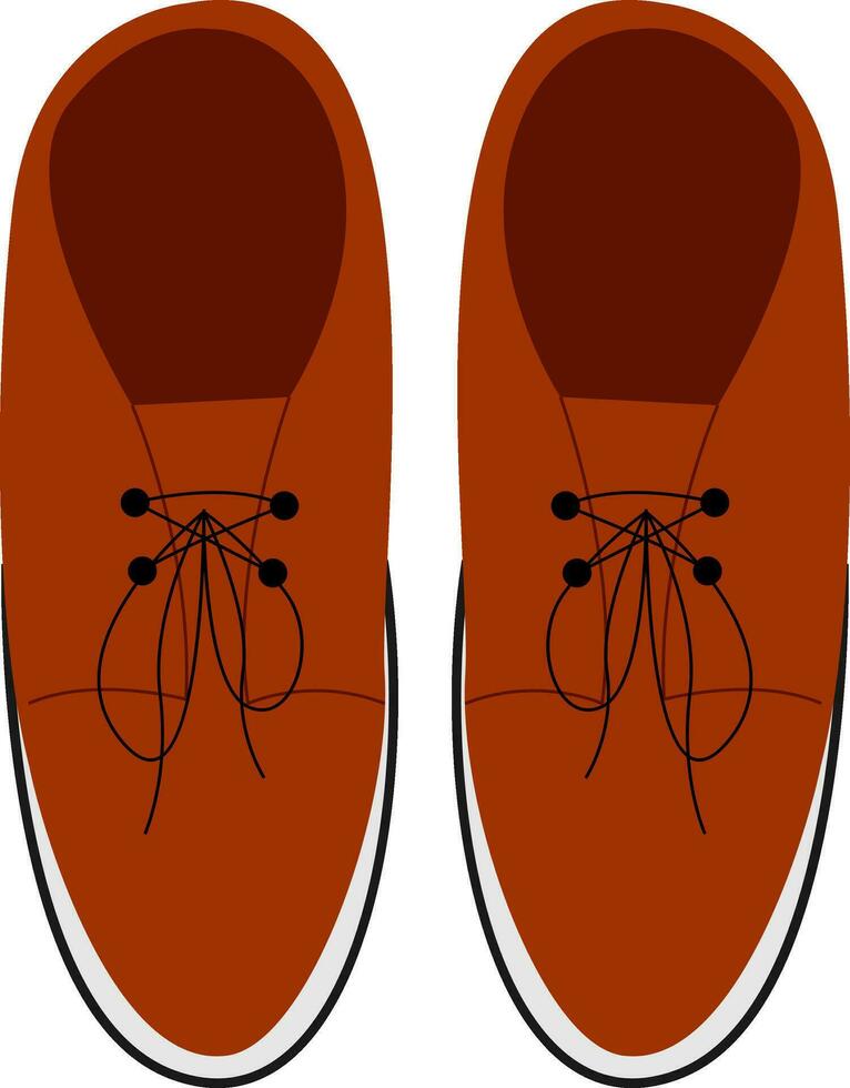 ein Paar von Schuhe, Vektor oder Farbe Illustration.