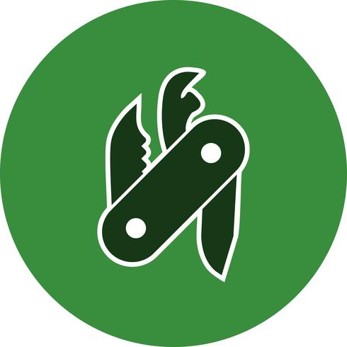 swiss army knife vector icon