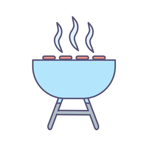 Barbecue-Vektor-Symbol vektor