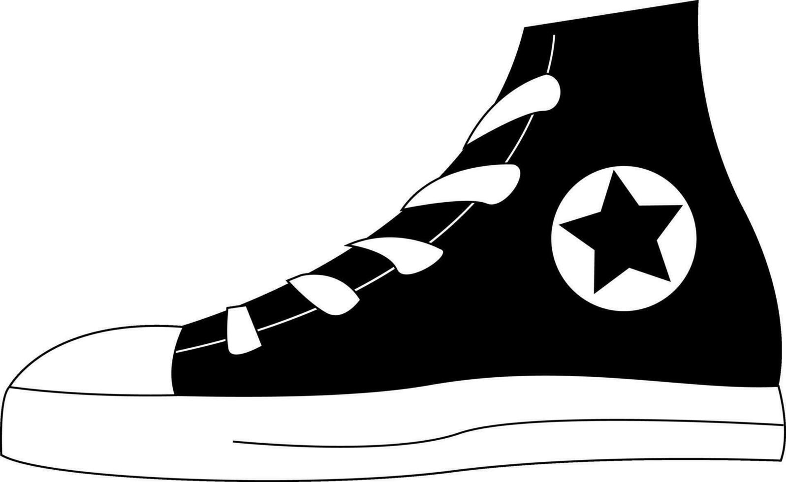 Bild von Turnschuhe, Vektor oder Farbe Illustration.