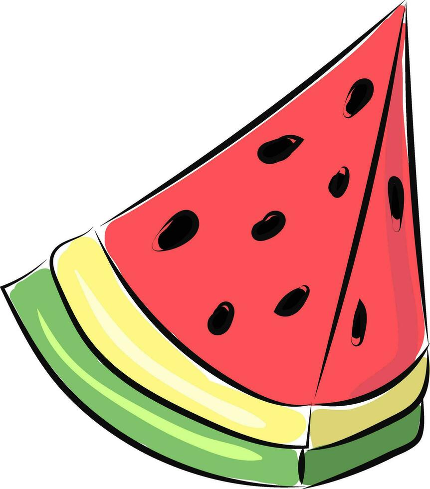bild av vattenmelon, vektor eller Färg illustration.