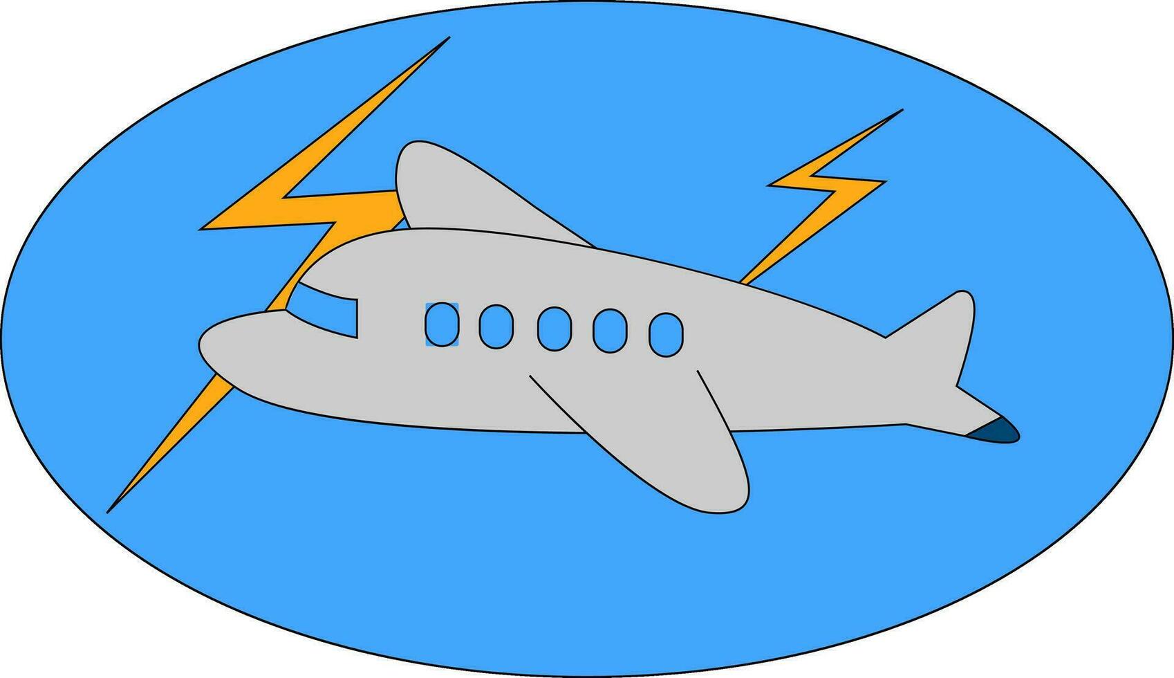 en små flygplan , vektor eller Färg illustration