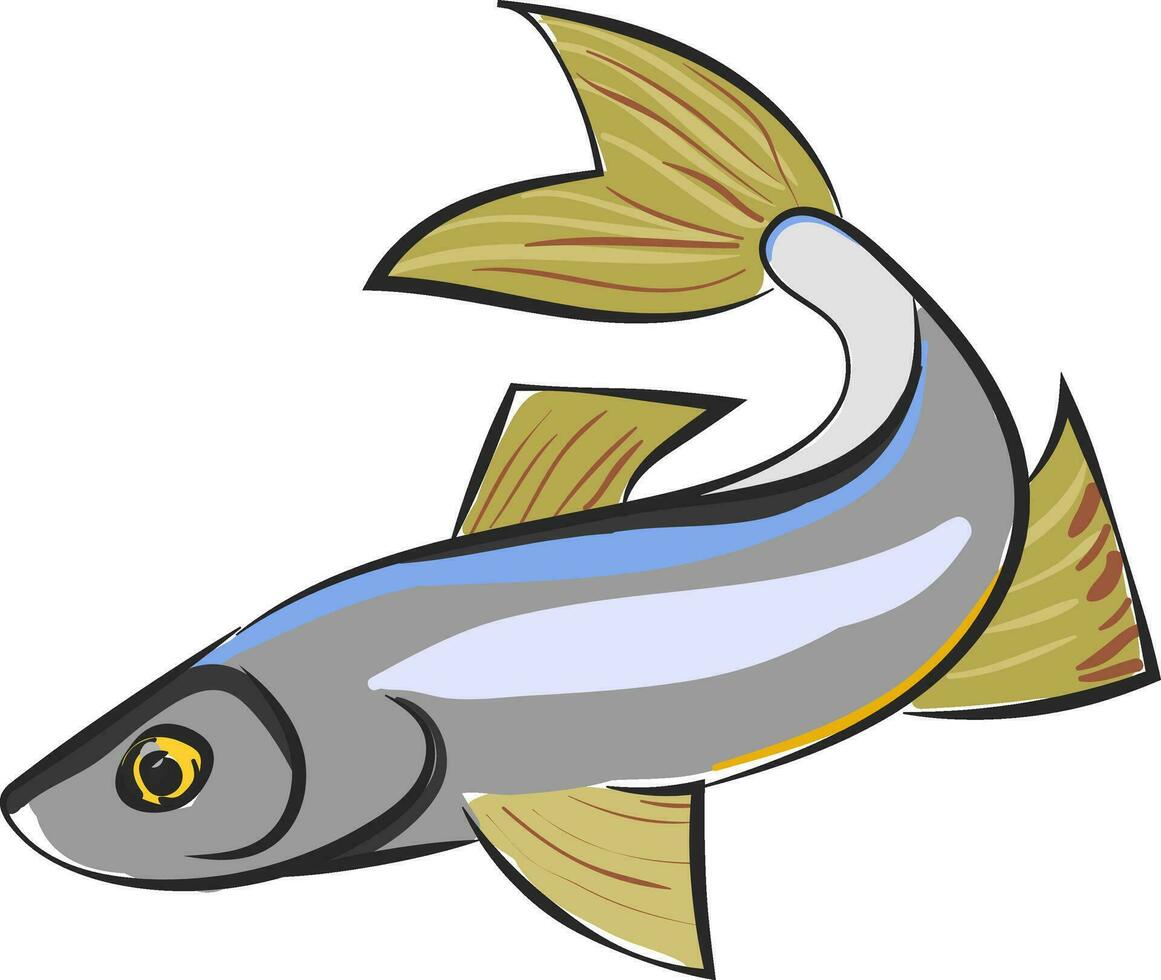 Clip Art von ein sig Fisch Vektor oder Farbe Illustration