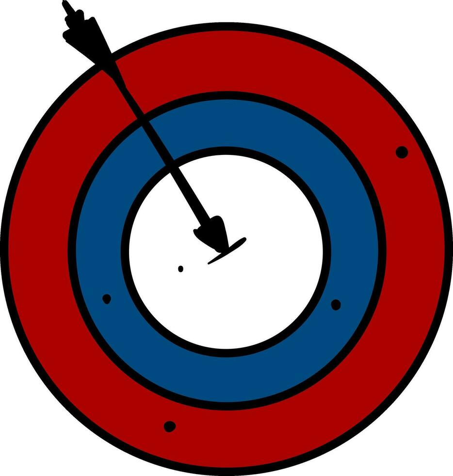 Clip Art von ein bullseye Vektor oder Farbe Illustration