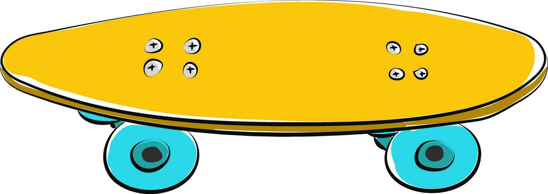 Skateboard, Vektor oder Farbe Illustration.