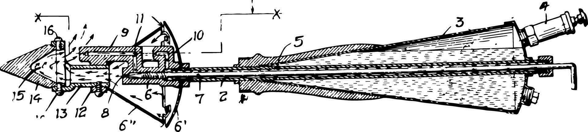 Löten Eisen Jahrgang Illustration. vektor