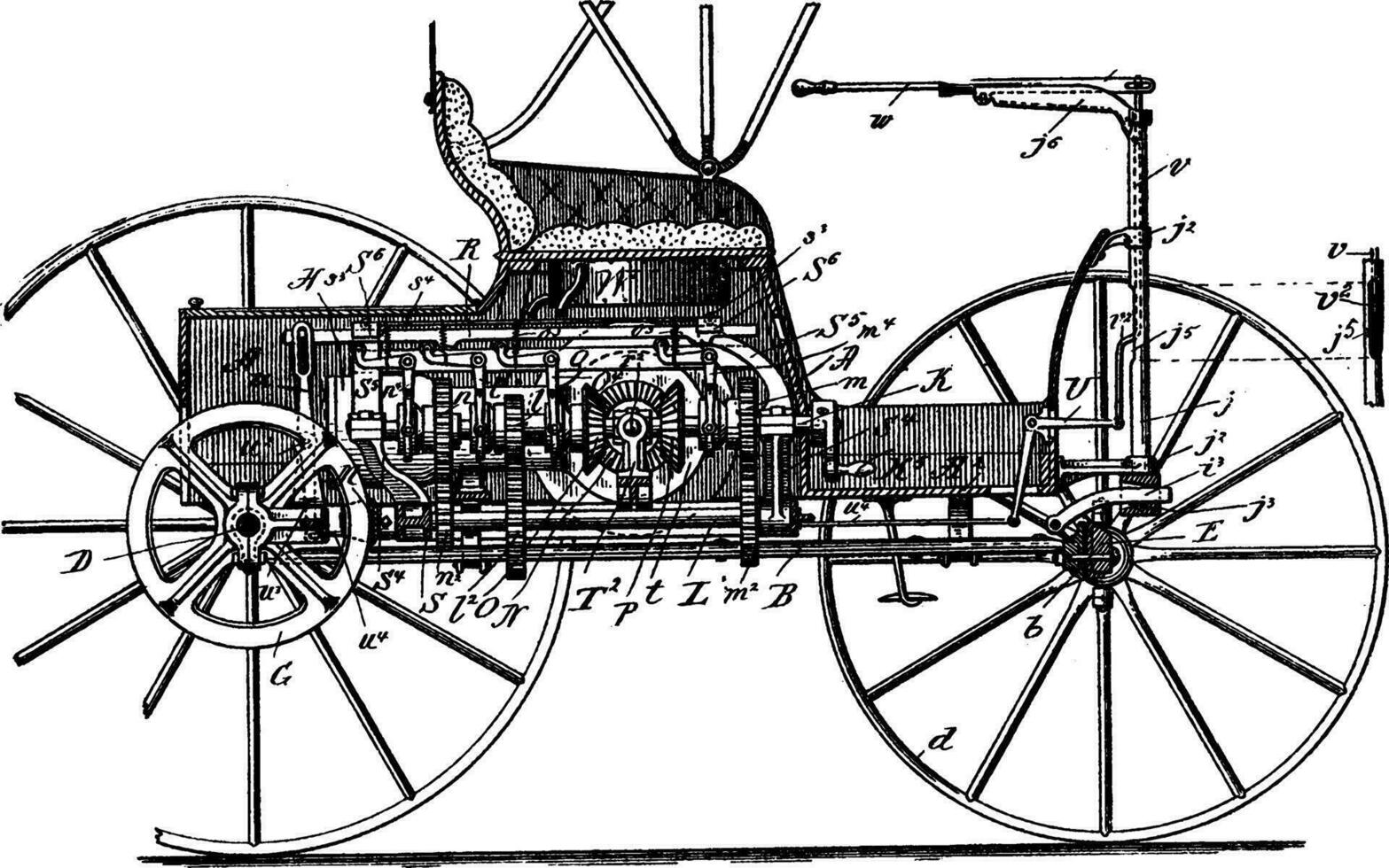 Straße Fahrzeug, Jahrgang Illustration. vektor