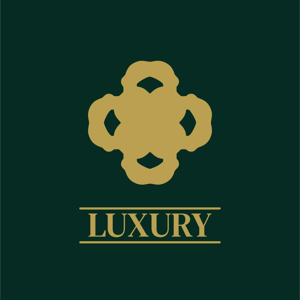 mandala geometrisk prydnad logotyp elegant premie ikon vektor design