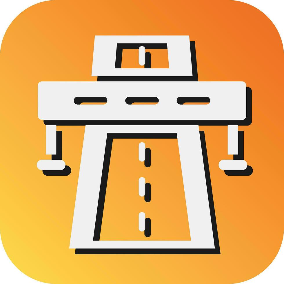 Autobahn Vektor Glyphe Gradient Hintergrund Symbol zum persönlich und kommerziell verwenden.