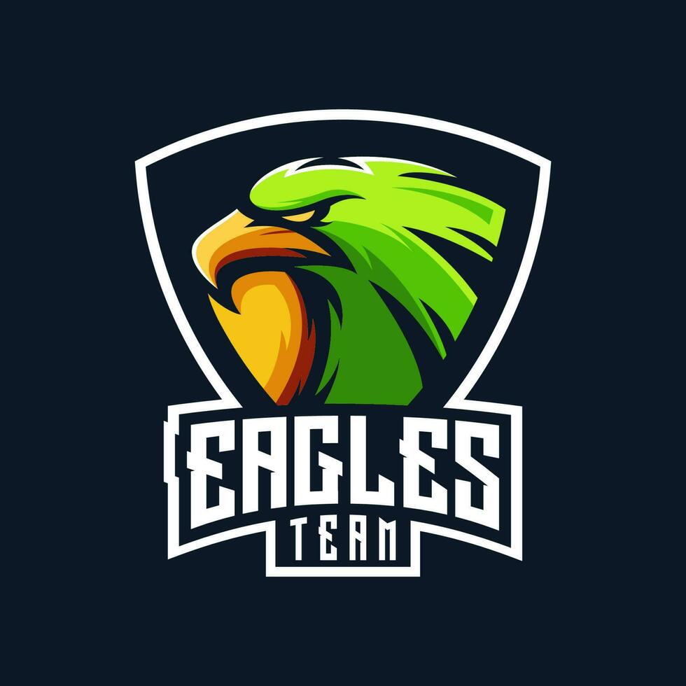 Adler Logo Design zum ein Sport Mannschaft vektor