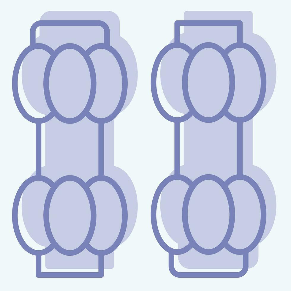 ikon salt och peppar. relaterad till matlagning symbol. två tona stil. enkel design redigerbar. enkel illustration vektor